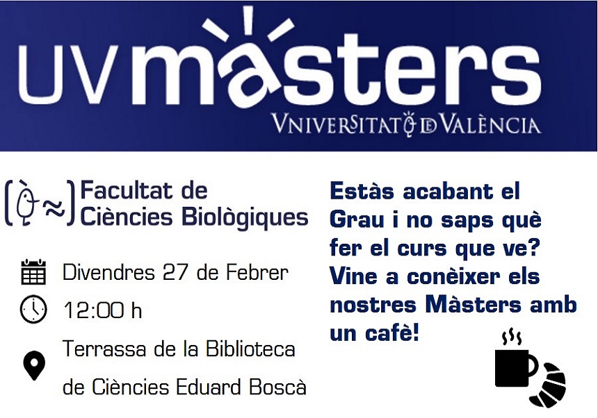Jornada de presentación de los Másteres de la Facultat de Ciències Biològiques