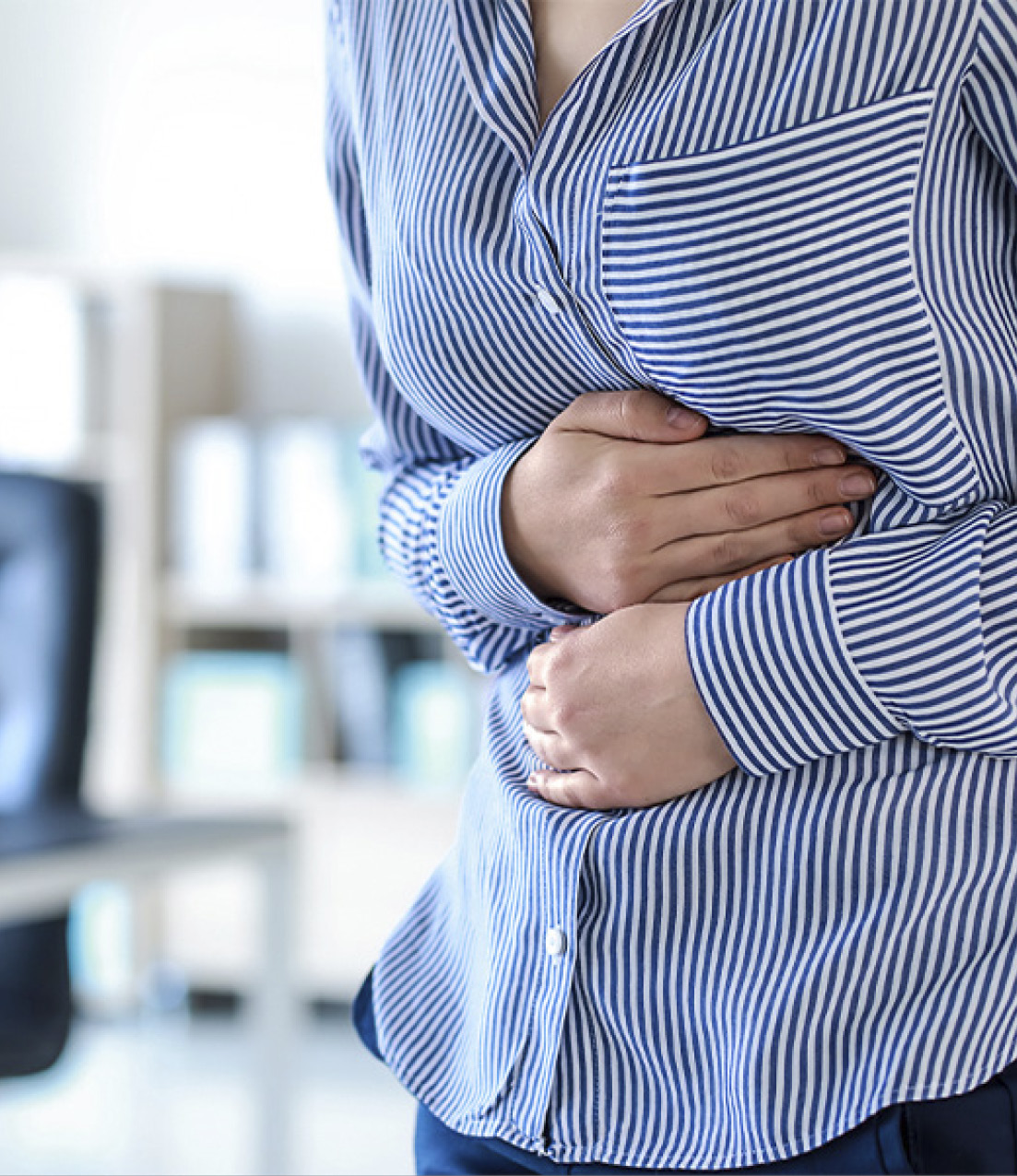 Persona afectada pel bacteri Helicobacter pylori
