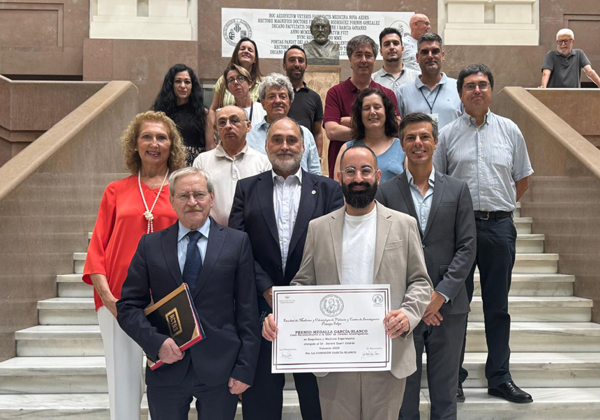 Gerard Duart, doctor en Biotecnología, galardonado con  la Medalla García-Blanco de investigación