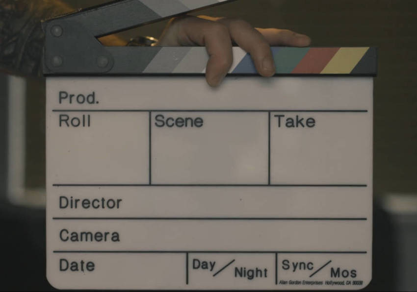 Imagen del evento:Claquesta de rodaje cinematográfico.