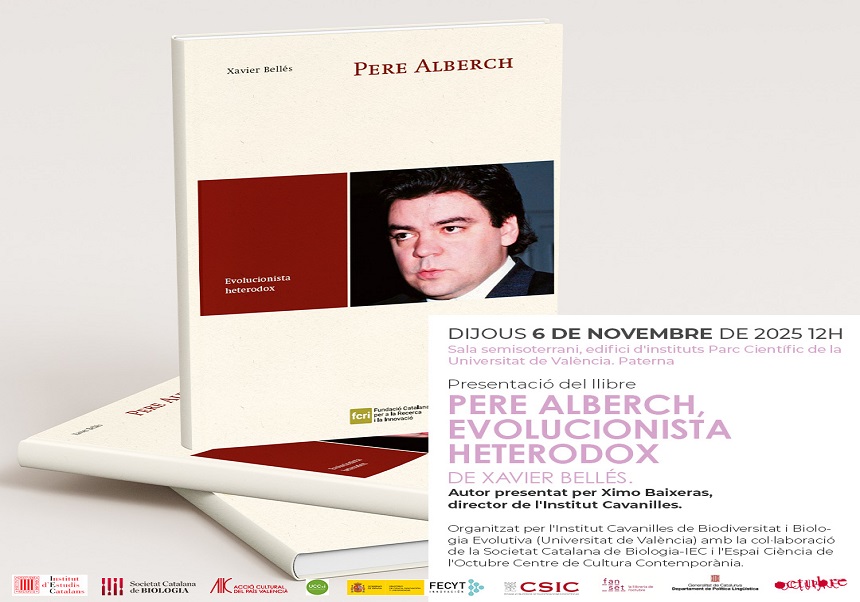 Presentación del libro Pere Alberch, evolucionista heterodox,, de Xavier Bellés