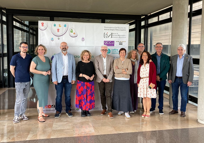 Profesorado de la Universitat de València, de la Universitat Jaume I y de la Euro-Mediterranean University of Fes involucrado en el proyecto Micromón-Tiny Earth@Universitat de València.